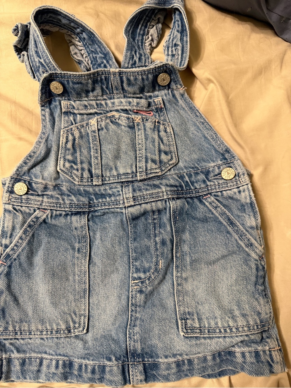 GAP Light Blue Denim Kids Overalls Dress